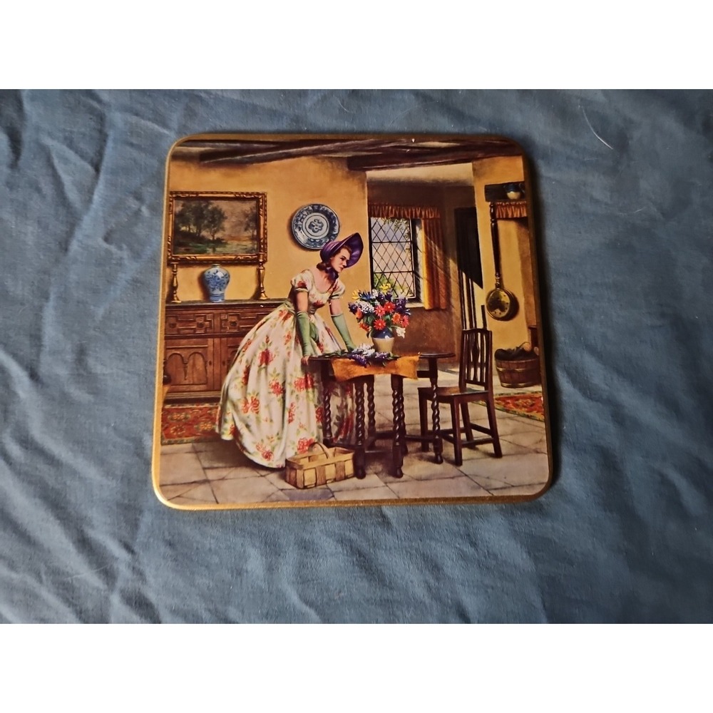 Set of 5 WIN-EL-WARE Vintage Coasters Barware Made in England in Hardcase - Picture 5 of 11